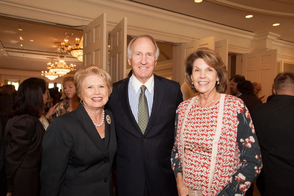 Ginger Blanton, from left, Jim Crownover and Lilly Andress at the Foundation for Teen Health luncheon October 2014