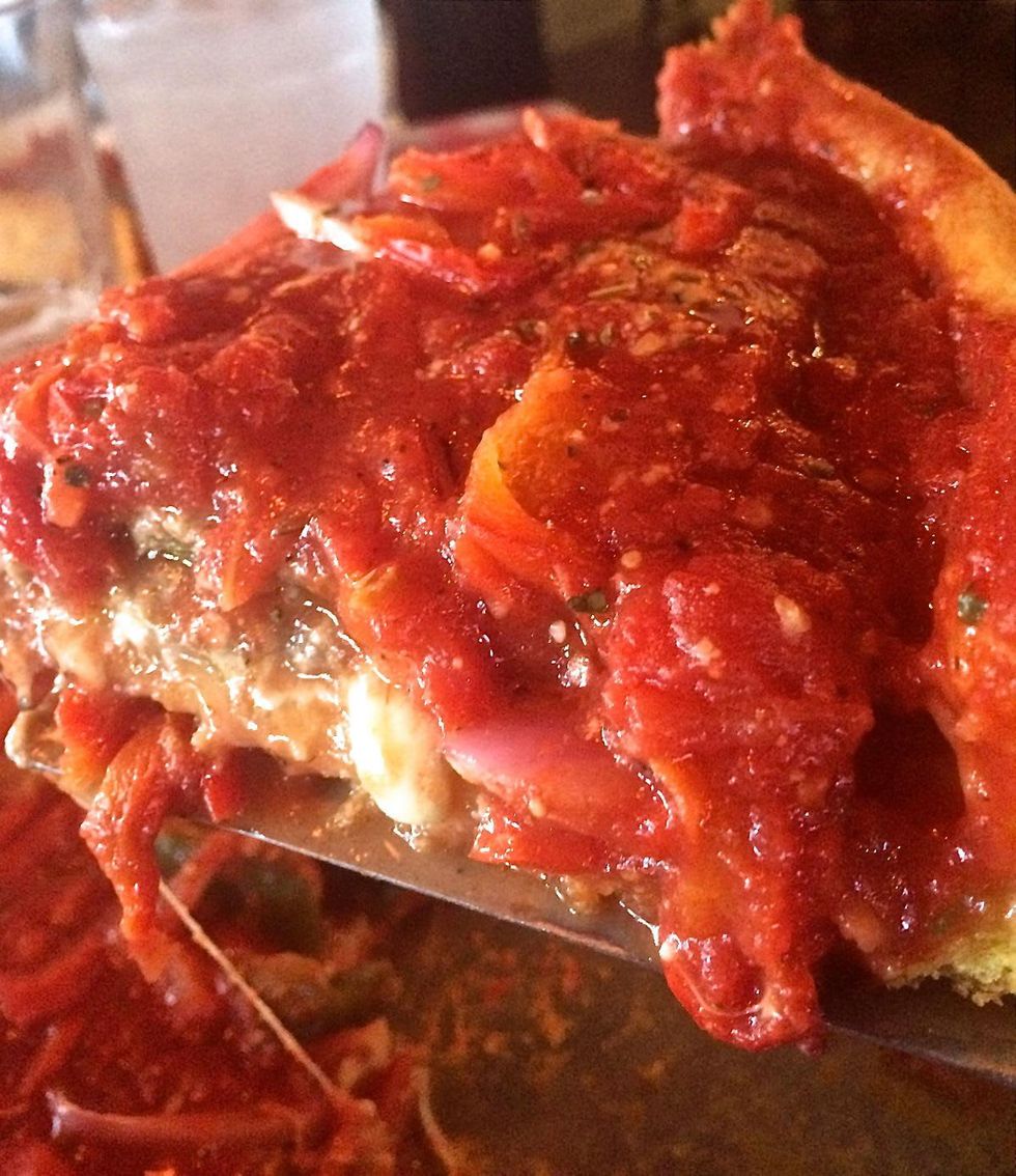 Gino's East The Woodlands pizza