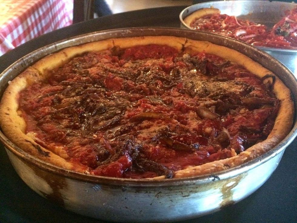 Gino's East The Woodlands pizza