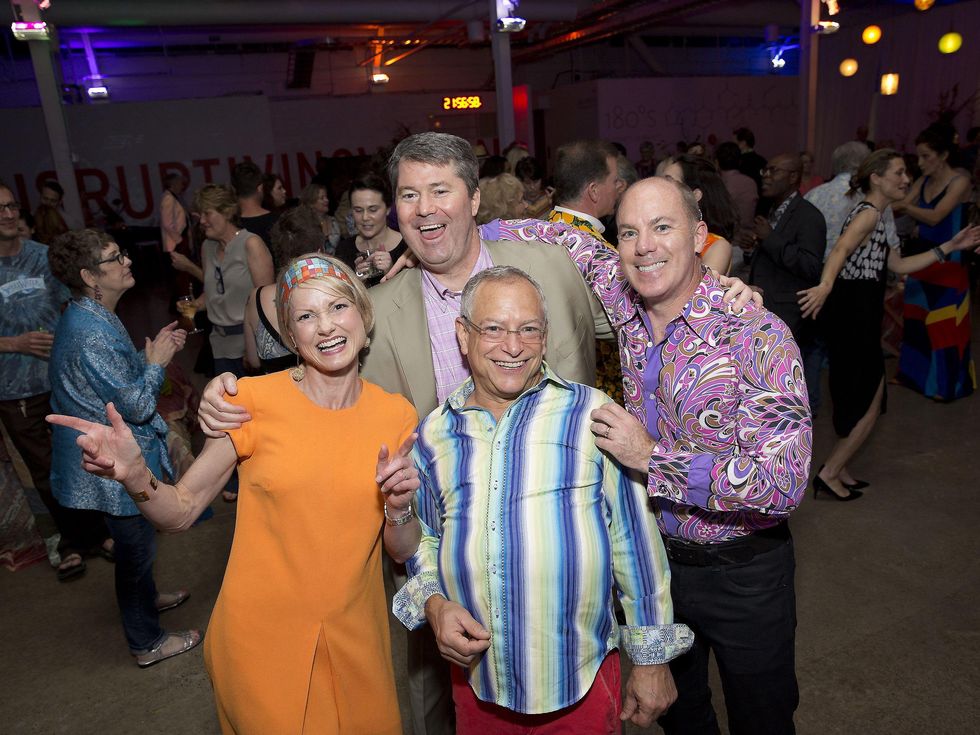 Glassell Benefit and Auction 2015 Bridget and Patrick Wade; Brad Nagar; Reid Sutton