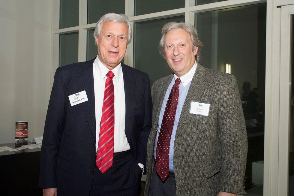 Glen Rosenbaum, left, and Stuart Feldman at the ADL Jurisprudence Award kick-off April 2015.jpg
