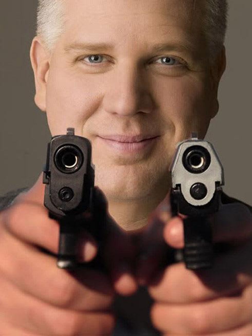 Glenn Beck with gun