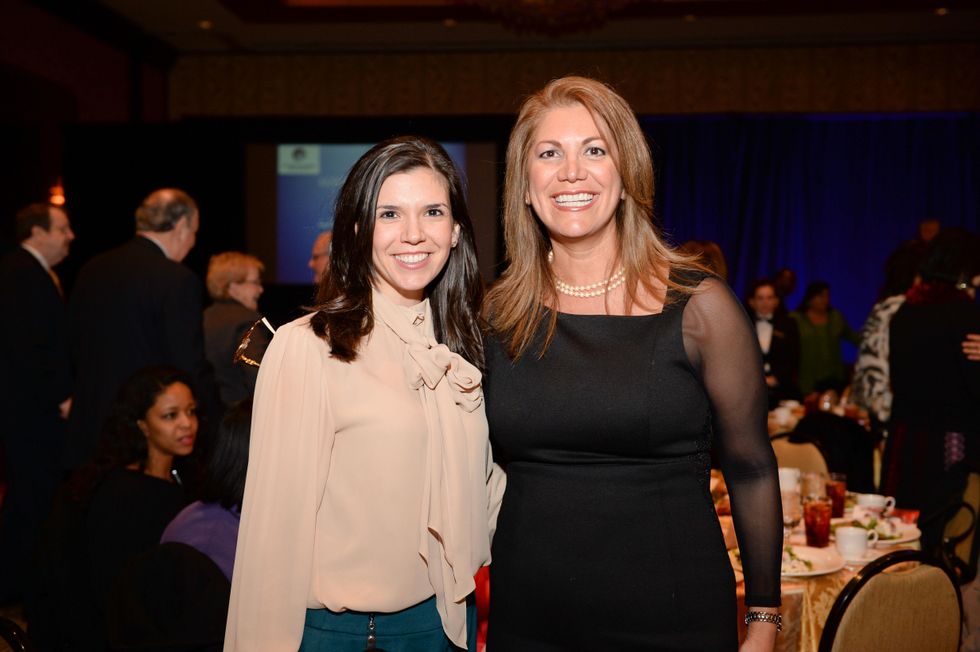 Gloria Bounds, left, and Frances Dyess at the El Centro de Corazon luncheon March 2015