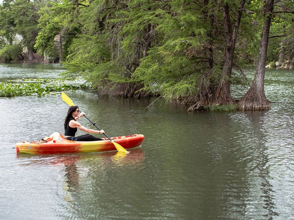 Go kayaking on the Guadalupe River.