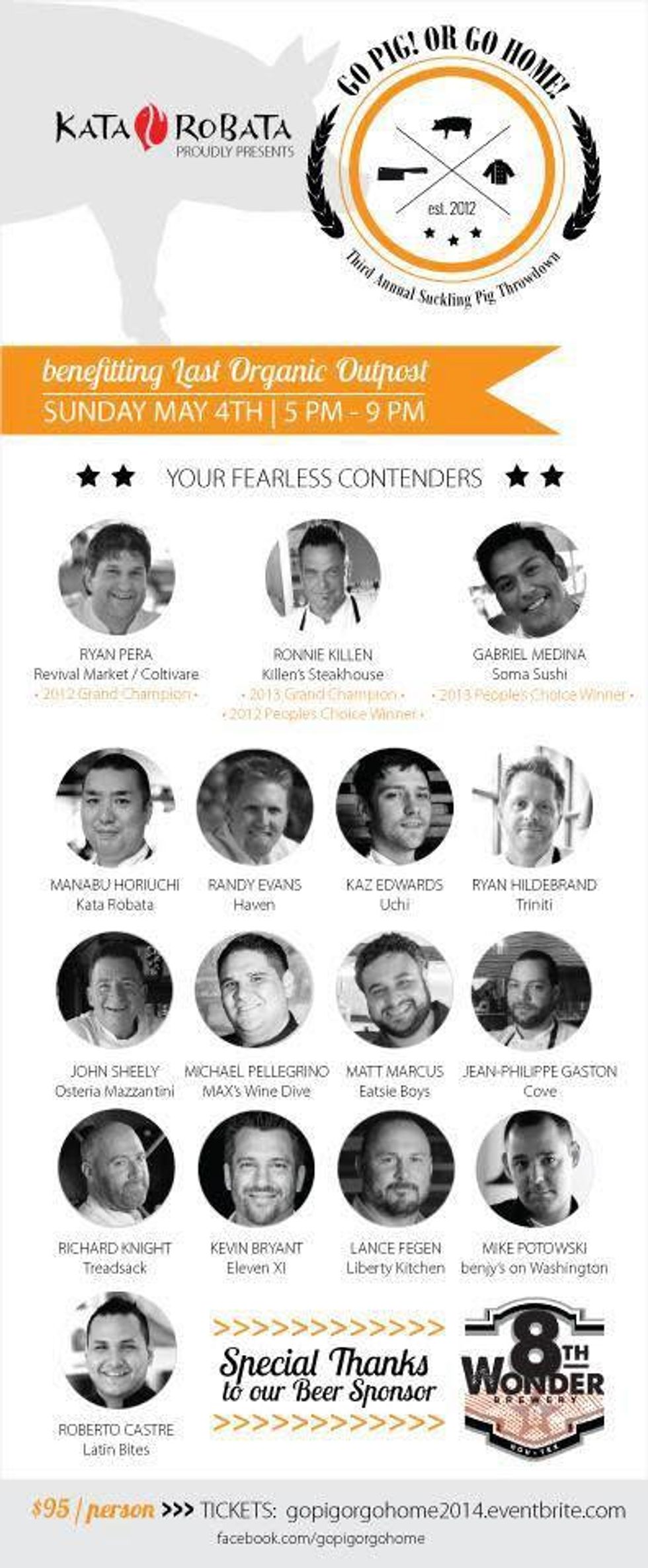 Go Pig or Go Home 2014 Chef Roster