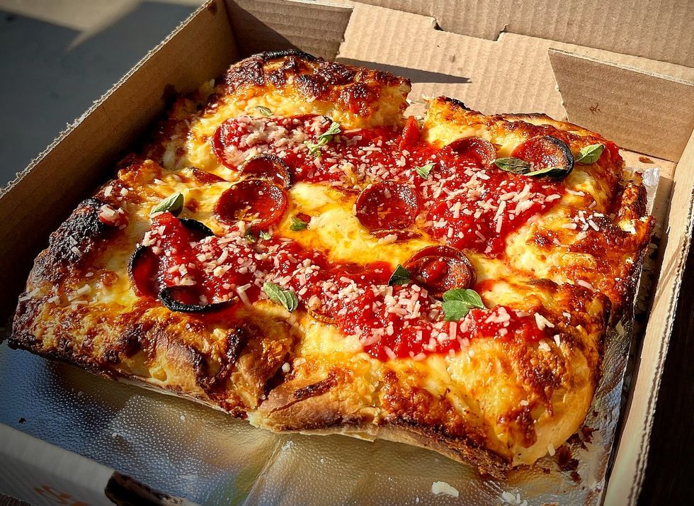 Gold Tooth Tony's pepperoni pizza