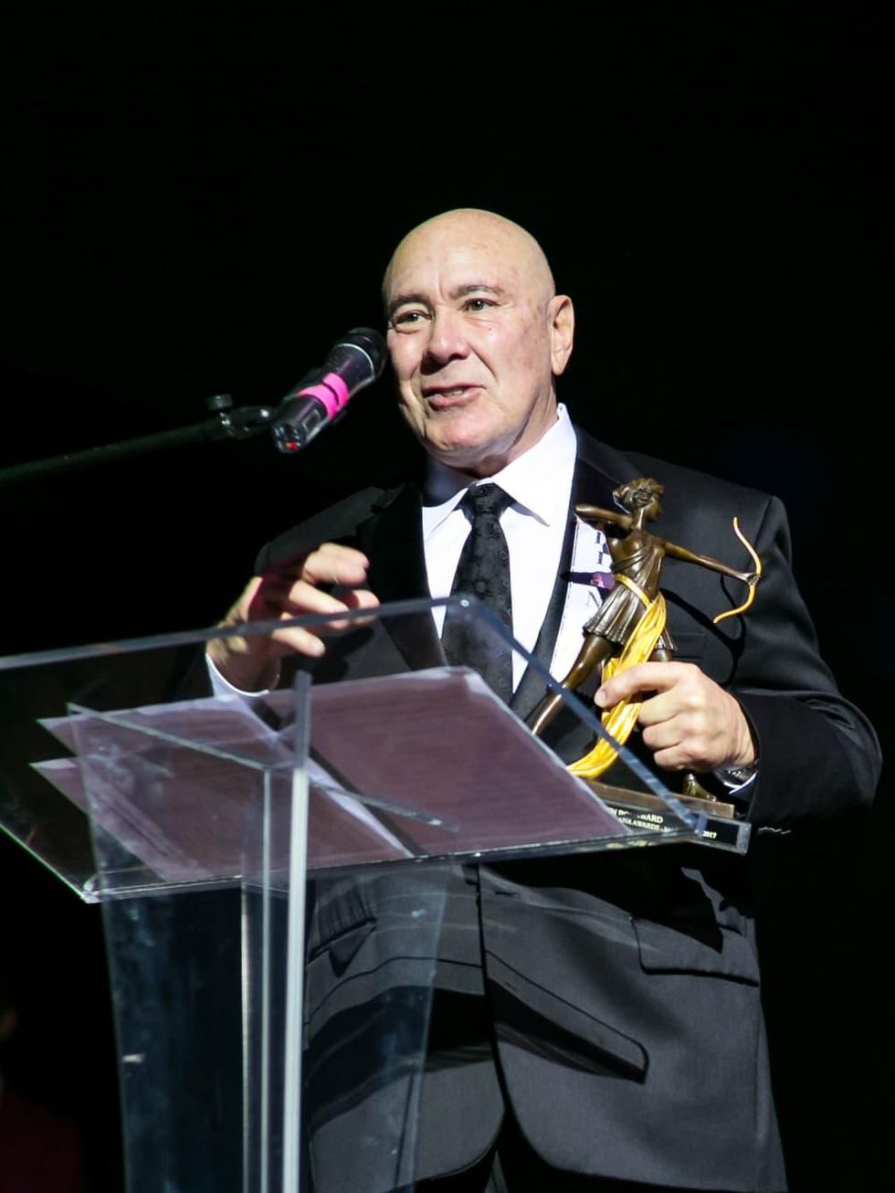 Golden Bow Award recipient Frank Williams at Diana Awards