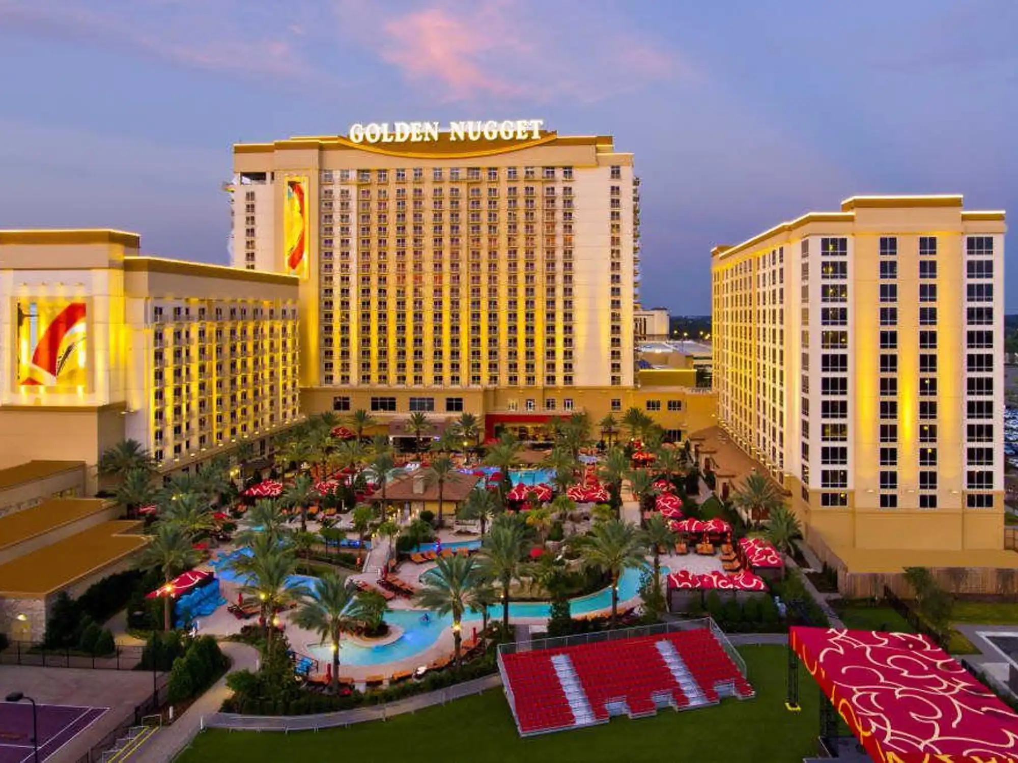 Golden Nugget hotel pool exterior
