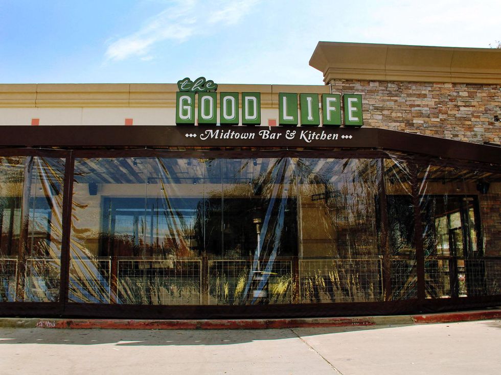Good Life Bar & Kitchen, front, sign