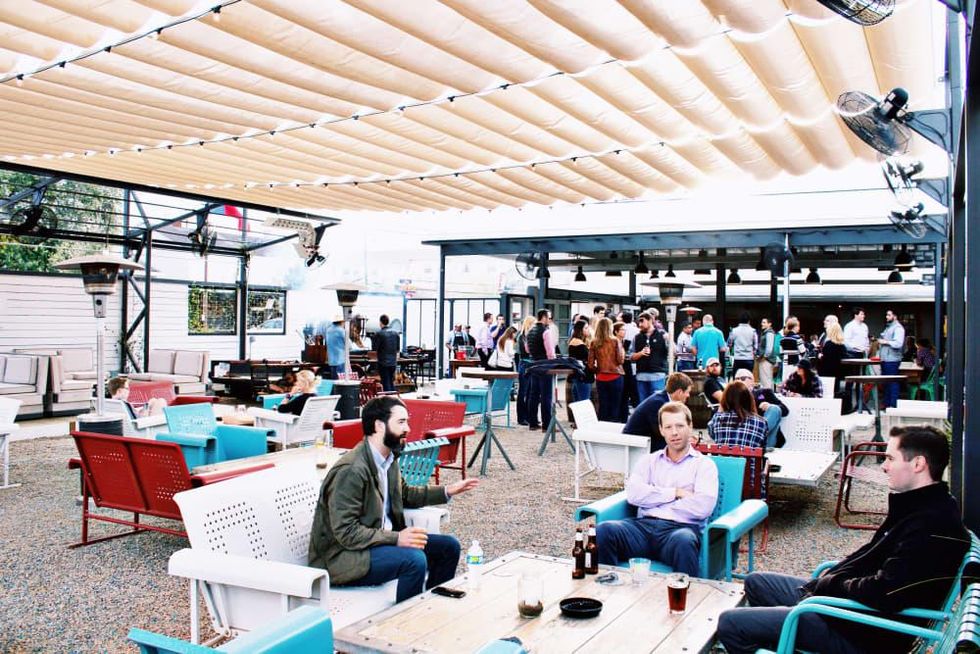 Goode Co Armadillo Palace backyard patio