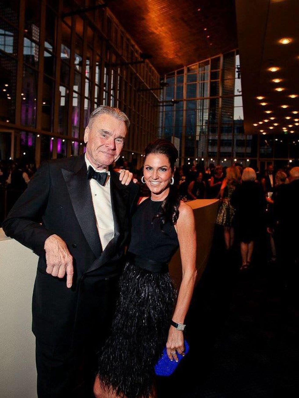 Gordon Bethune and Jessica Rossman at Bering Omega's Sing for Hope