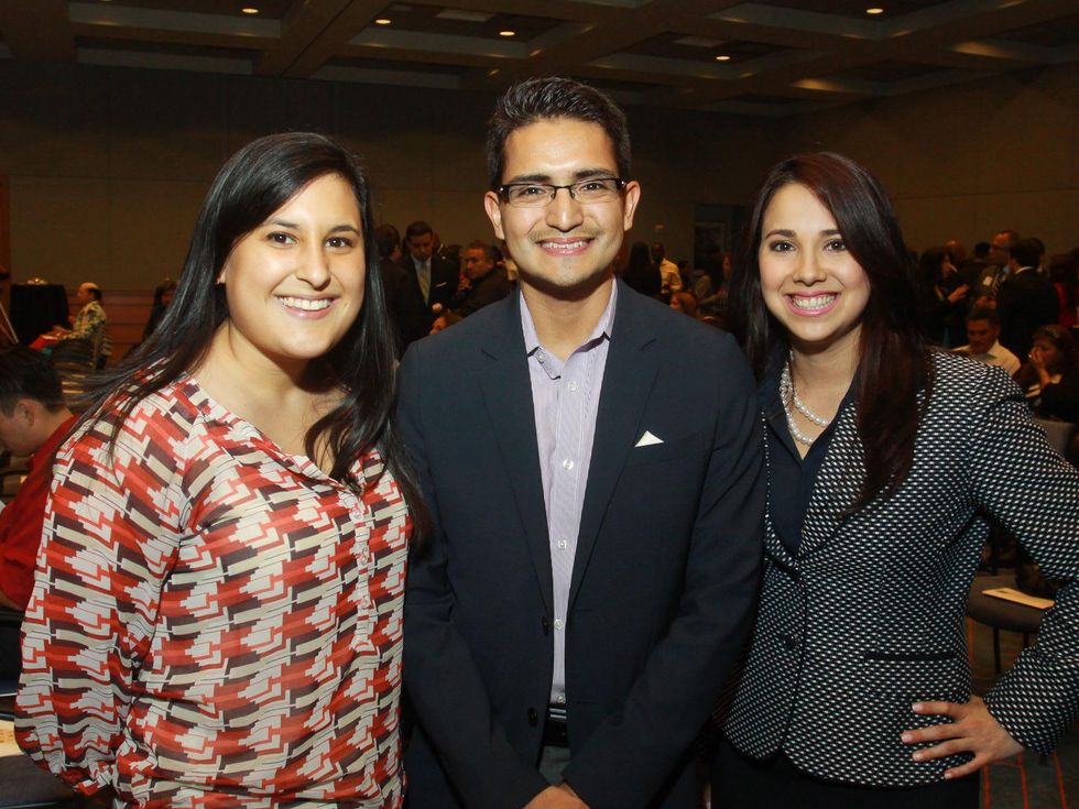 Grace Moreno-Gongora, from left, Tony Castilleja and Mercedes Sanchez at the Emerging Leaders Institute 2013 class.