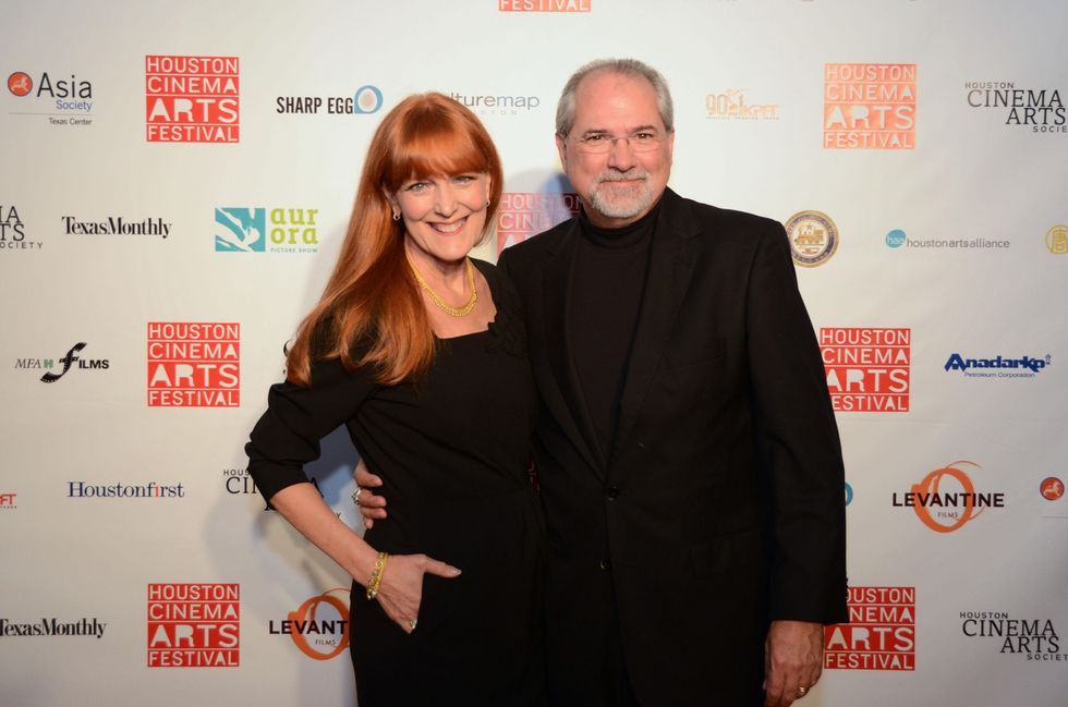Gracie and Jim Cavnar at the Houston Cinema Arts Festival opening night party November 2013