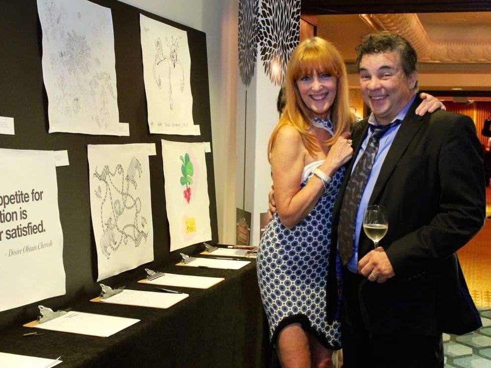 Gracie Cavnar and Peter Garcia at Recipe for Success gala