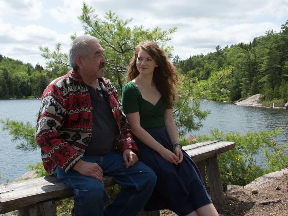 Graham Greene and Molly Kunz in The Wolf and the Lion