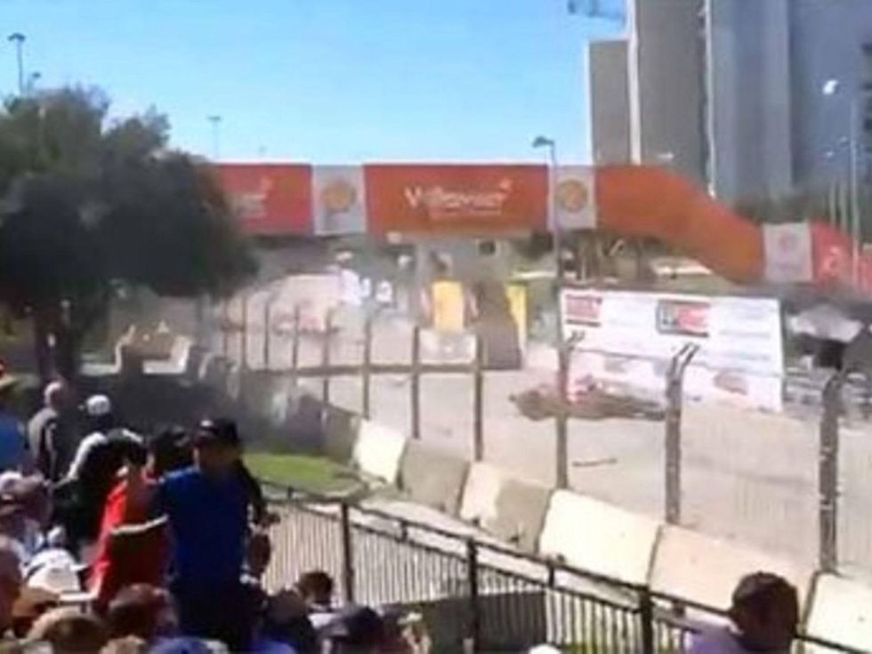 Grand Prix of Houston wreck and 13 spectators injured October 2013