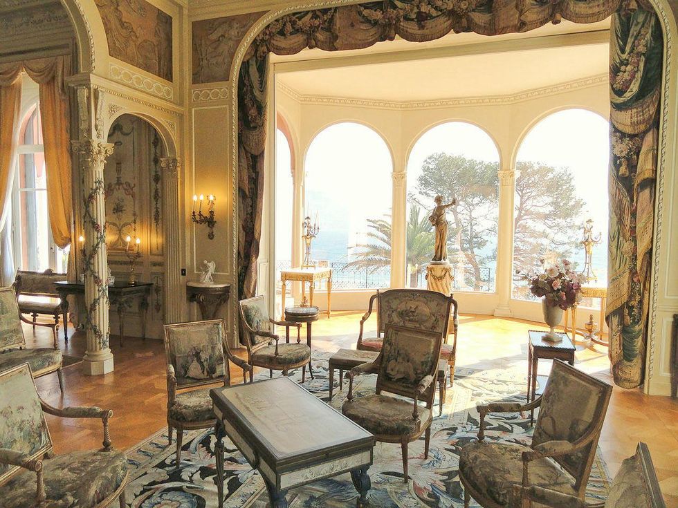 Grand salon at the Villa Ephrussi de Rothschild