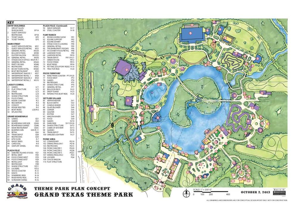 Grand Texas plans November 2013 map