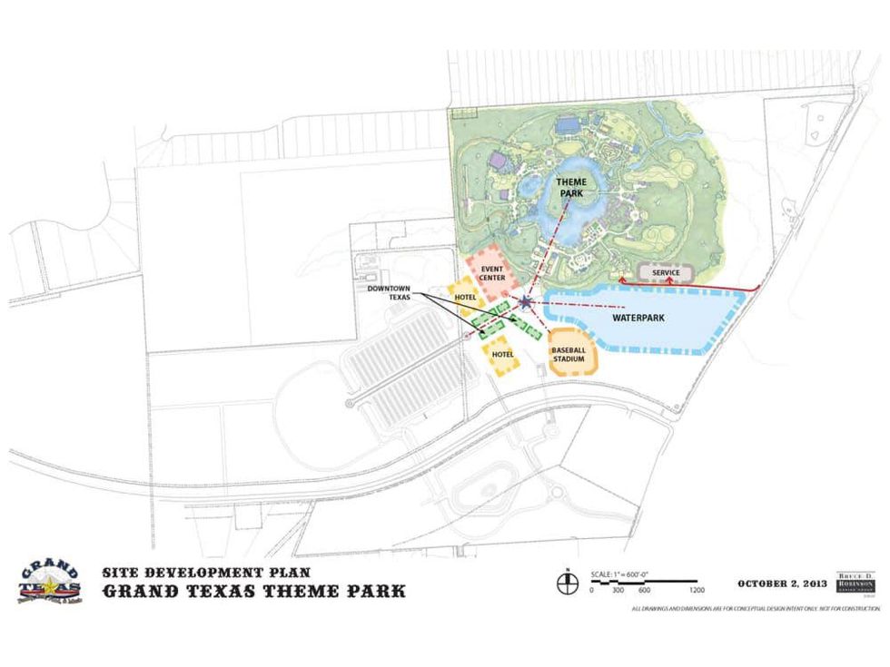 Grand Texas site development plan
