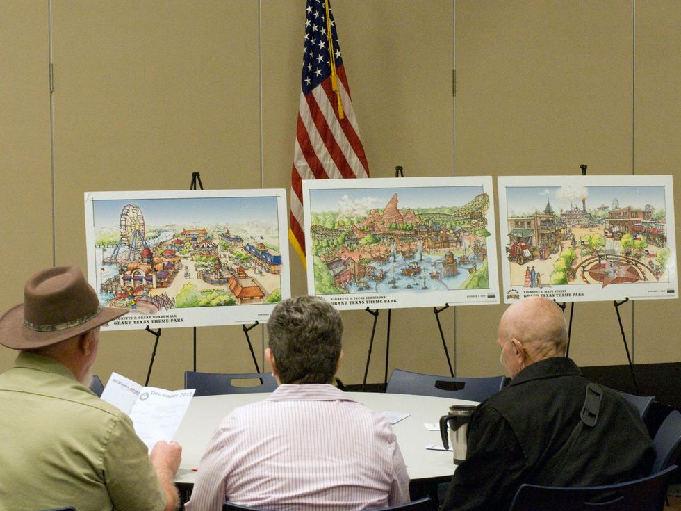Grand Texas theme park meeting December 2013
