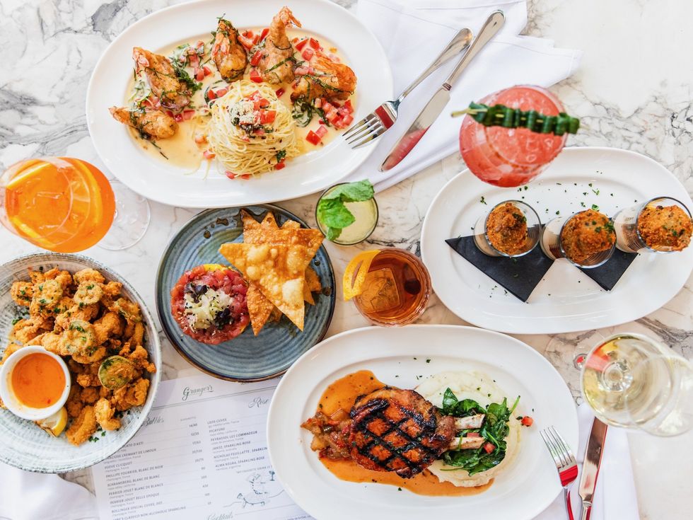 Granger's restaurant food spread