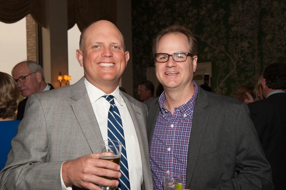 Grant Hall, left, and Jarrett McGehee at the Jung Center Spring Benefit April 2015
