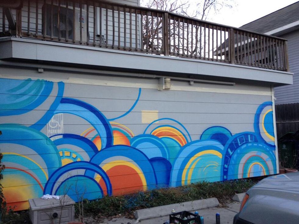 Gratifi Kitchen + Bar Houston mural January 2014