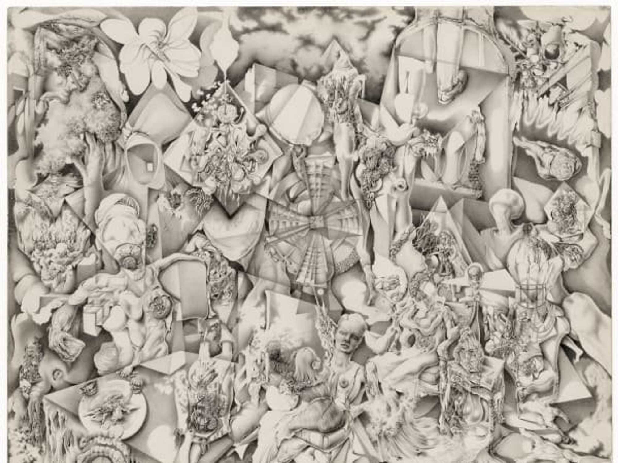 Gray Foy, Dimensions , c.1945 – 46. Pencil on paper, 21 1/2 x 27 3/4 in. (54.6 x
70.5 cm). The Museum of Modern Art, New York, Gift of Steve Martin, 2005. ©
Estate of Gray Foy. Photo: John Wronn