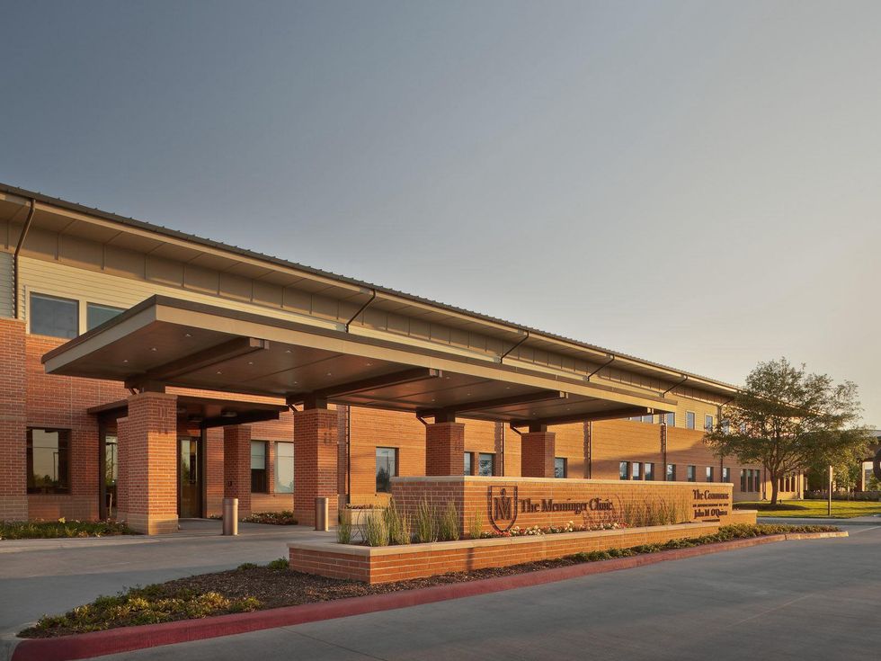 Great Gatsby" sanitarium The Menninger Clinic exterior