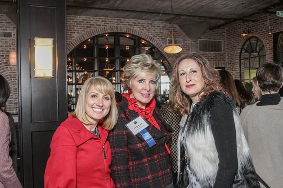 Greater Houston Women's Chamber of Commerce luncheon, Feb. 2016, Susan Dray, Mary Ann Wilkins, Ariana Smetana