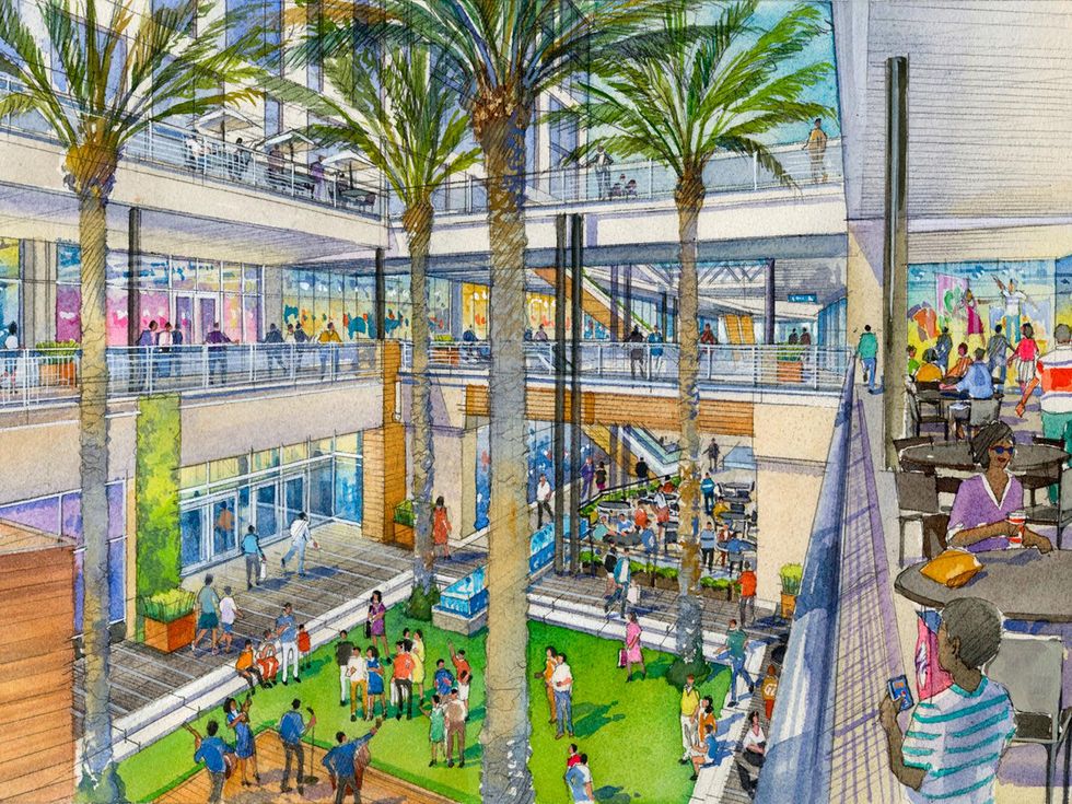 GreenStreet, Houston Pavilions, April 2013, Rendering 1 The Lawn