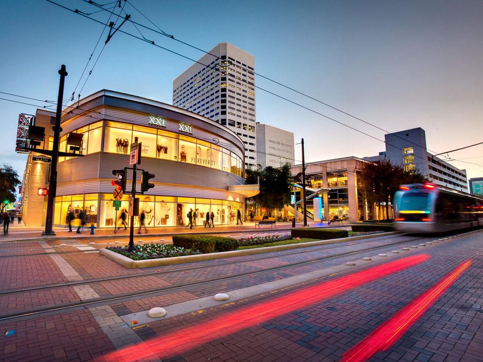 GreenStreet, Houston Pavilions, April 2013, View from Main Street