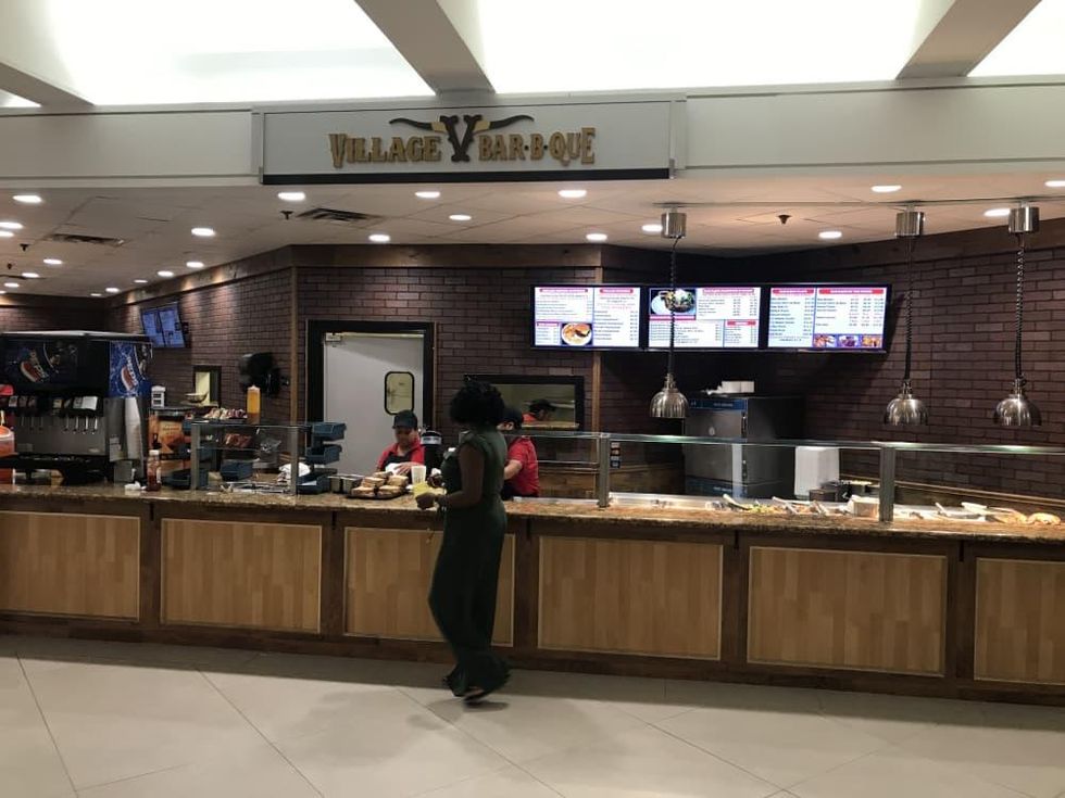 Greenway Plaza barbecue stand Feges BBQ