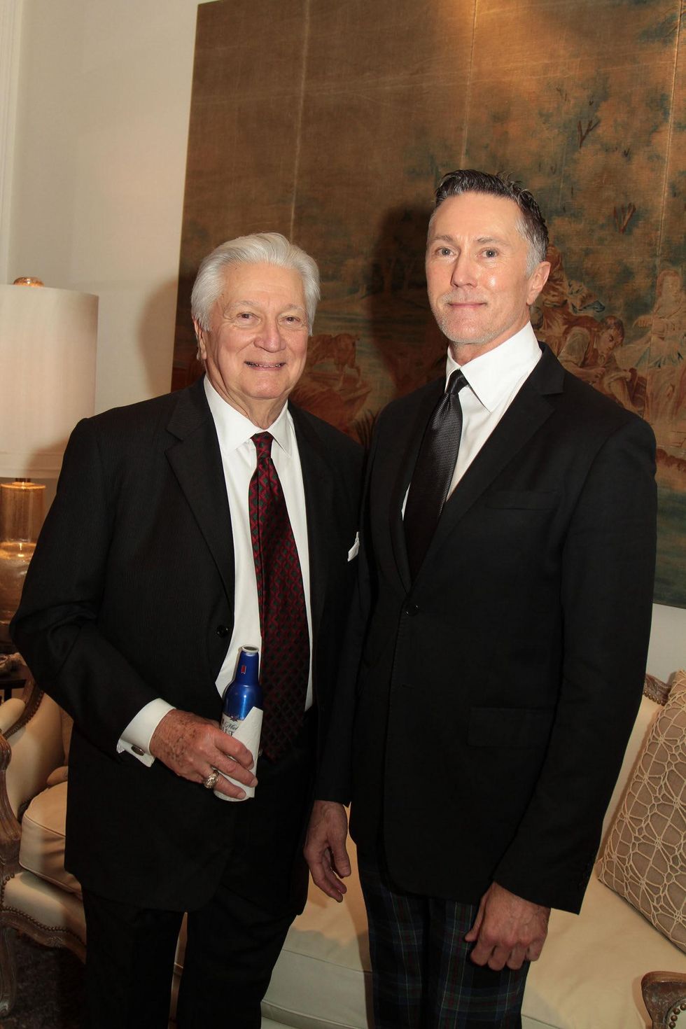 Greg Fourticq Sr. left, and Greg Fourticq Jr at the 9th Annual Santa's Elves Event December 2014