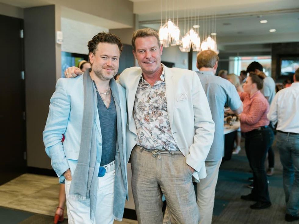 Gregg Harrison, Paul-David Van Atta at CultureMap Country Club Social