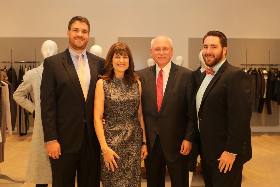 Gregg Ring, from left, Ellie and Michael Francisco and Joseph Francisco at the CancerForward Key To The Cure Kick-off October 2014