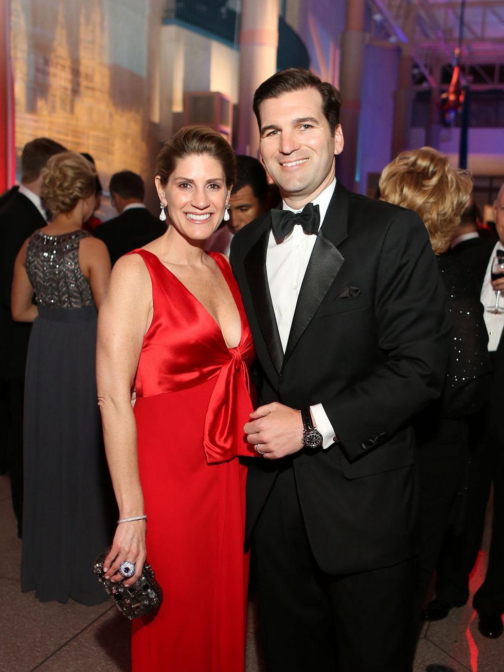 Greggory and Patrick Burk at the Museum of Natural Science Gala March 2014