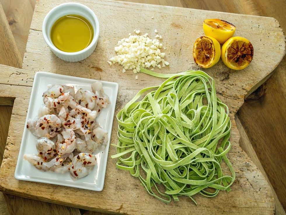 Grit Grocery shrimp pasta meal bundle