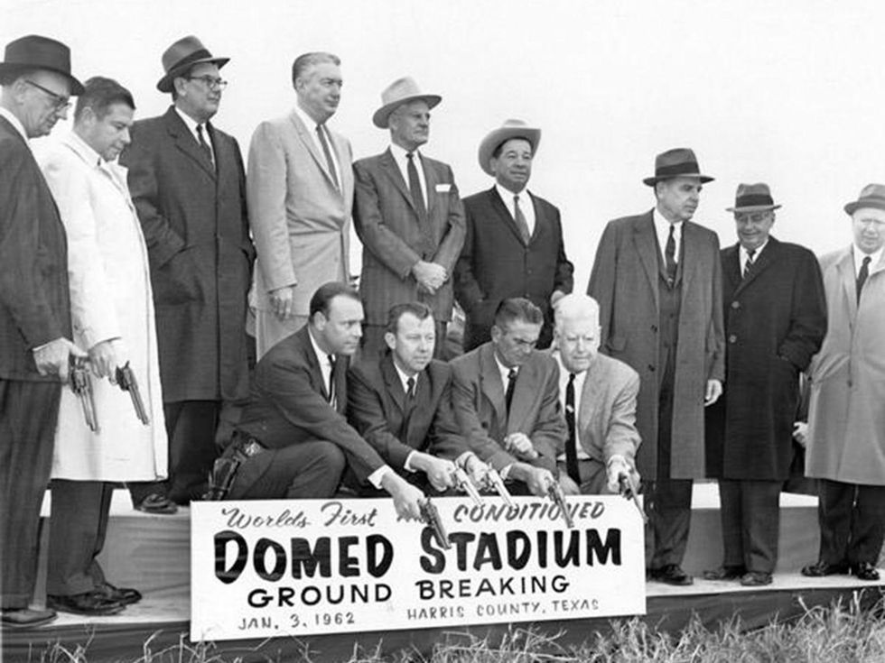 groundbreaking at the Astrodome Jan. 3, 1962
