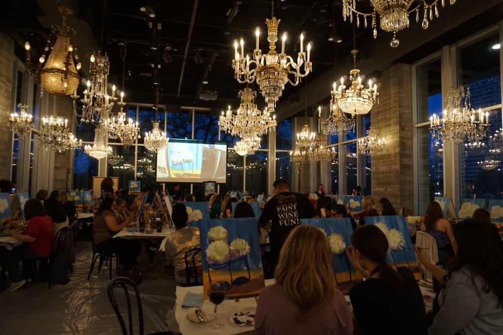 Group class at Painting With a Twist