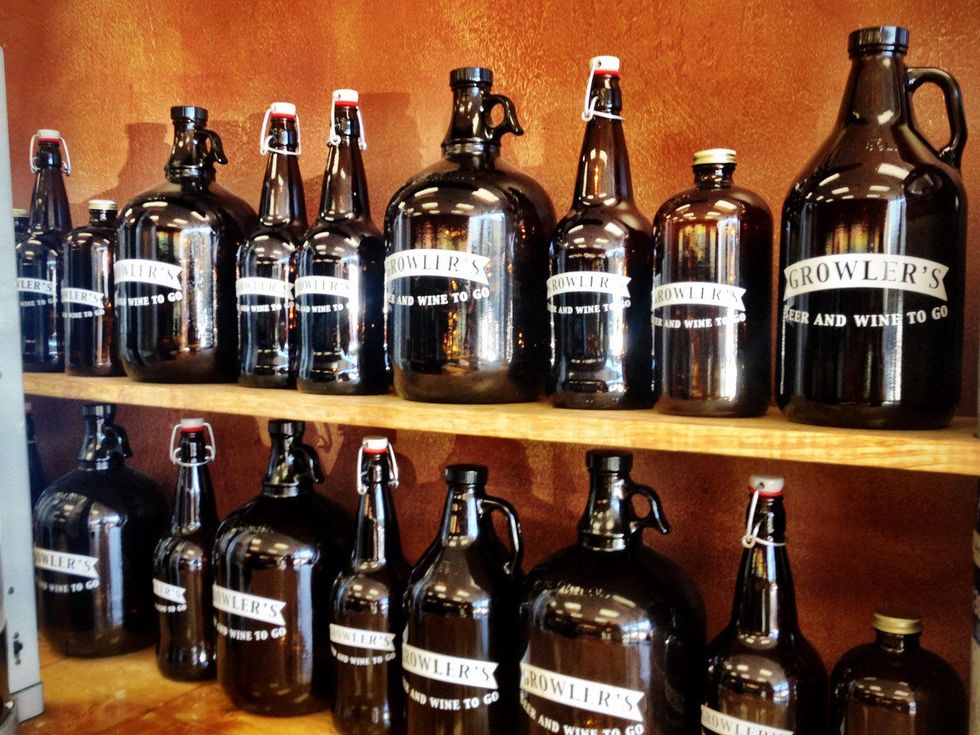 growlers, beer, April 2013, A wide variety of growler sizes to hold wine and beer
