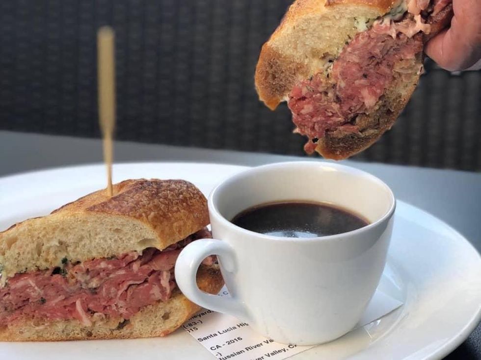 Guard and Grace prime rib French dip