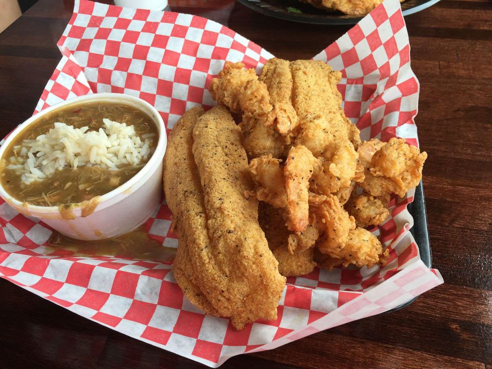 Gumbo Jeaux's fried seafood