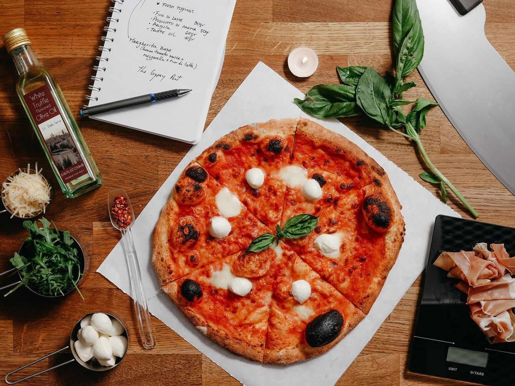 Gypsy Poet margherita pizza