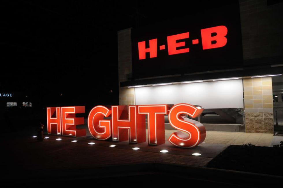 H-E-B Heights sign