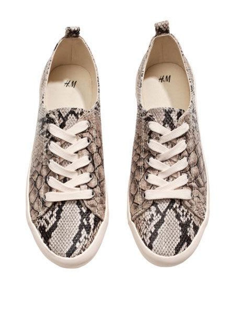 h&m snakeskin sneakers
