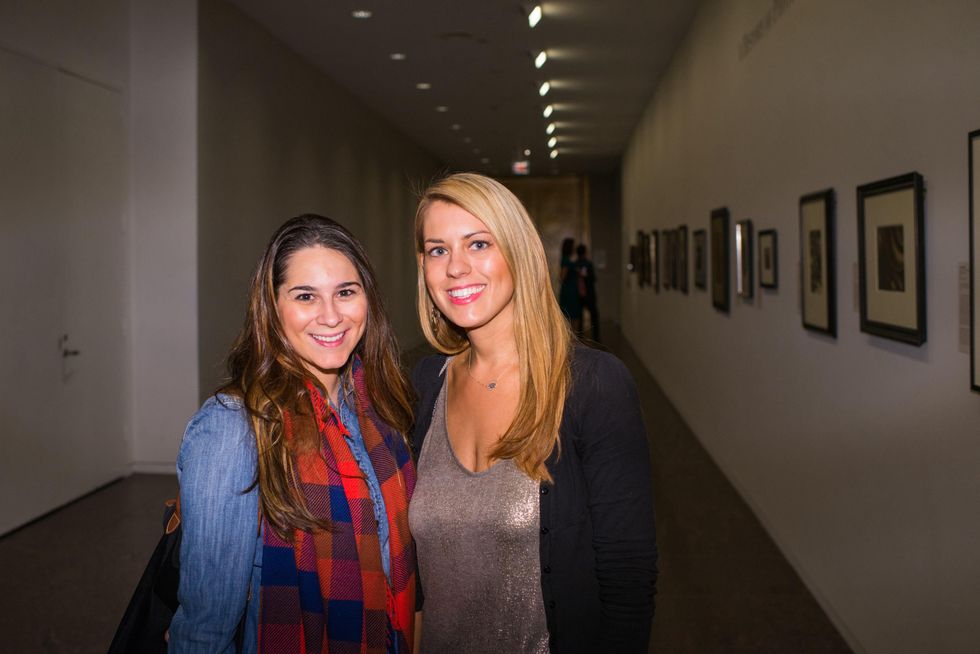 Haley Watson, left, and Tara Quell at the MFAH Art Crowd Party November 2014