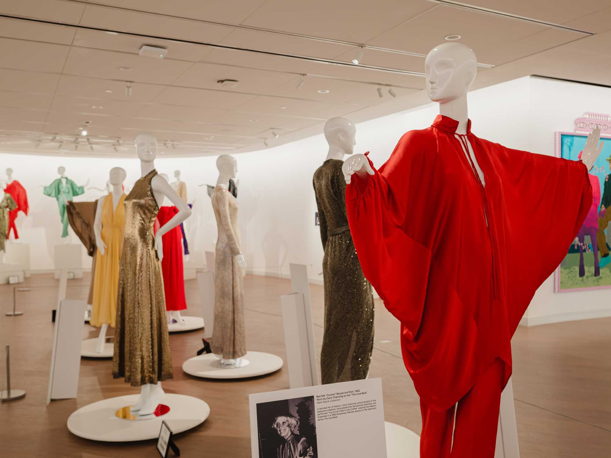 Halston: Inventing American Fashion exhibit Ellen Noël Art Museum