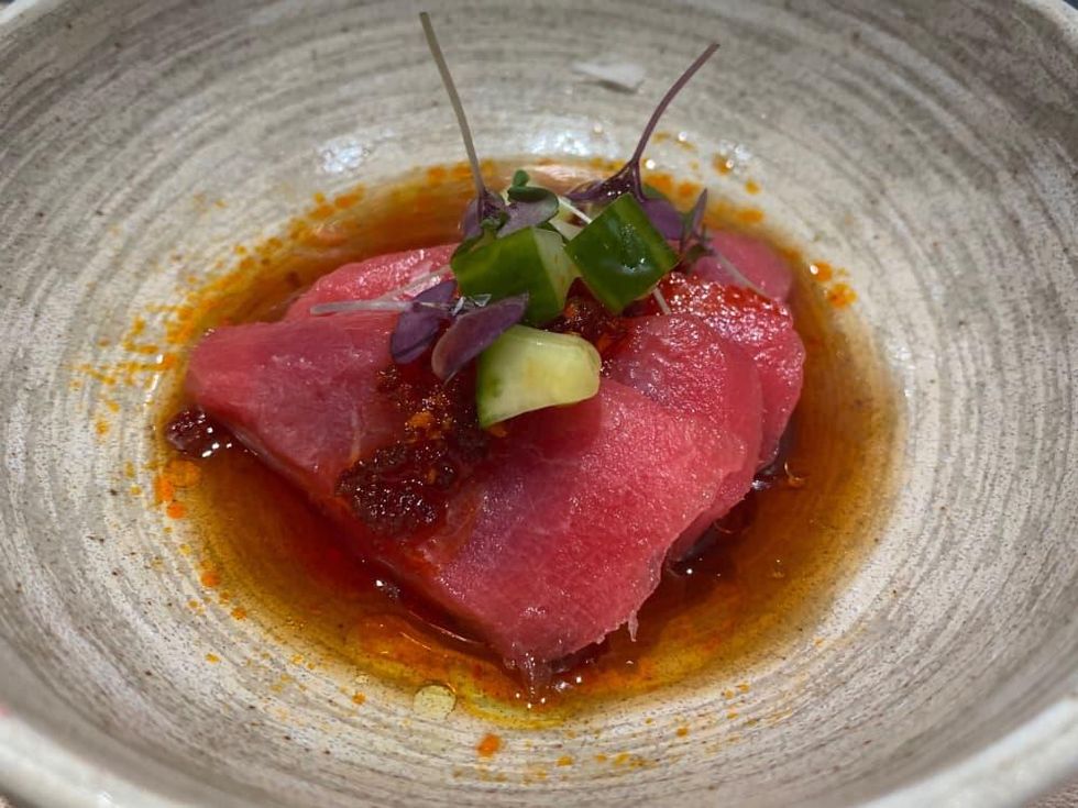 Handies Douzo tuna crudo