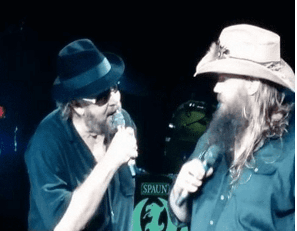 Hank Williams Jr., Chris Stapleton, Aug. 2016, The Woodlands